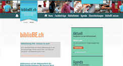 Desktop Screenshot of bibliobe.ch